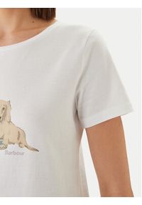 Barbour T-Shirt Brambles LTS0712WH11 Biały Regular Fit. Kolor: biały. Materiał: bawełna #5