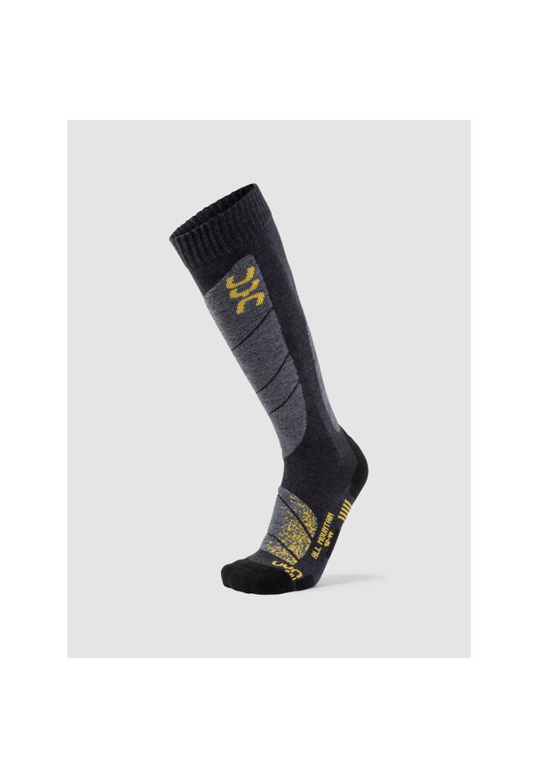 UYN - Ski All Mountain Socks. Kolor: wielokolorowy, szary, żółty, czarny. Sport: narciarstwo
