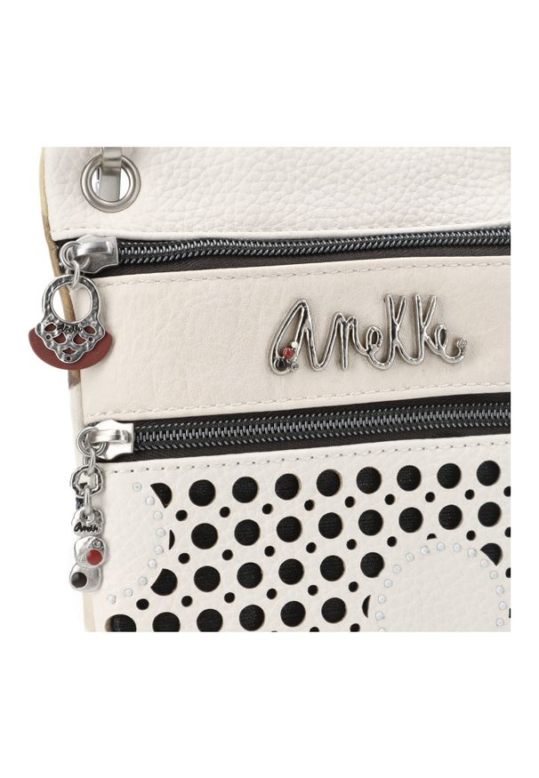 Biała Stylowa Damska Torebka Na Telefon Anekke Seria Alma. Kolor: biały. Styl: elegancki