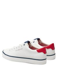 TOMMY HILFIGER - Tommy Hilfiger Sneakersy Th Hi Vulc Low Core Seasonal FM0FM05110 Écru. Materiał: materiał #6