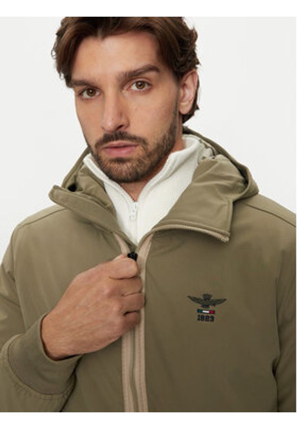 Aeronautica Militare Kurtka przejściowa 242AB2182CT3245 Zielony Regular Fit. Kolor: zielony. Materiał: syntetyk