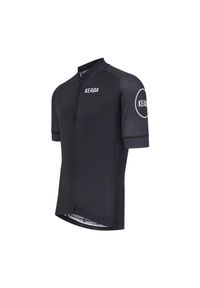 KEADA SPORTS - Męska koszulka kolarska z krótkim rękawem – Czarna. Kolor: czarny. Długość rękawa: krótki rękaw. Długość: krótkie. Sport: kolarstwo