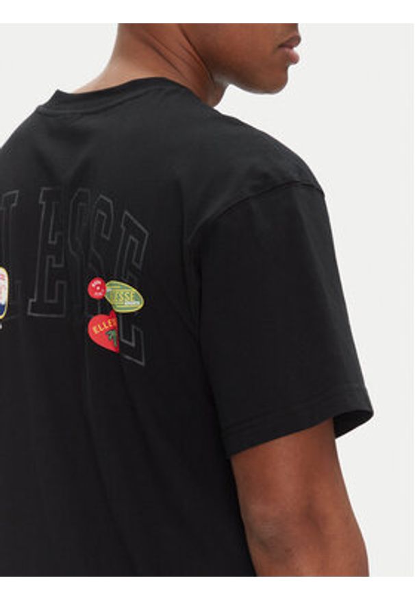 Ellesse T-Shirt Stickero SHZ21993 Czarny Regular Fit. Kolor: czarny. Materiał: bawełna