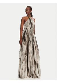Elisabetta Franchi Sukienka letnia ABR4752E2 E84 Czarny Regular Fit. Kolor: czarny. Materiał: syntetyk. Sezon: lato #3