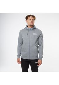 Decathlon - Bluza z kapturem męska Puma. Typ kołnierza: kaptur. Kolor: szary. Materiał: bawełna, materiał. Sport: fitness #1