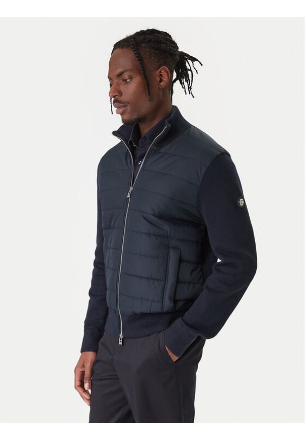BOSS Kurtka przejściowa H-Hernesto 50549991 Granatowy Regular Fit. Kolor: niebieski. Materiał: bawełna
