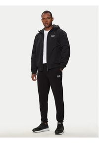 EA7 Emporio Armani Spodnie dresowe 8NPP66 PJVRZ 1200 Czarny Regular Fit. Kolor: czarny. Materiał: bawełna