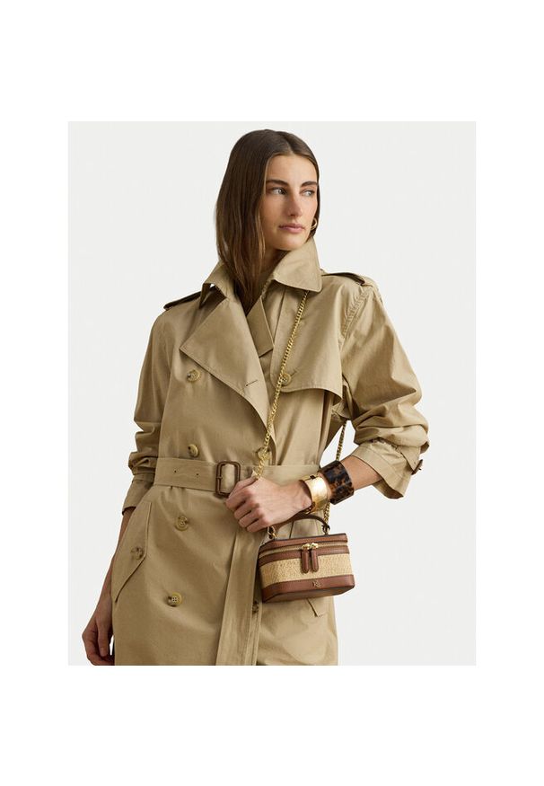 Lauren Ralph Lauren - Torebka LAUREN RALPH LAUREN. Kolor: beżowy