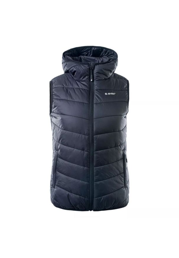 Hi-tec - Kamizelka damska pikowana Hi-Tec Lady Solnis - czarna, Rozmiar M. Kolor: czarny. Sezon: wiosna, jesień