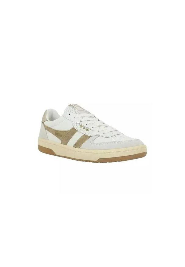 Buty do chodzenia damskie Gola Hawk. Kolor: biały, wielokolorowy, szary. Materiał: materiał, skóra, syntetyk. Szerokość cholewki: normalna. Sport: turystyka piesza