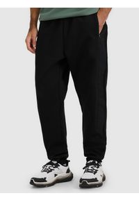 4f - 4F Spodnie dresowe joggery męskie - czarne M. Kolor: czarny. Materiał: dresówka #2
