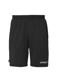 UHLSPORT - Szorty Uhlsport Essential Tech. Kolor: czarny, biały, wielokolorowy. Materiał: materiał. Sport: piłka nożna