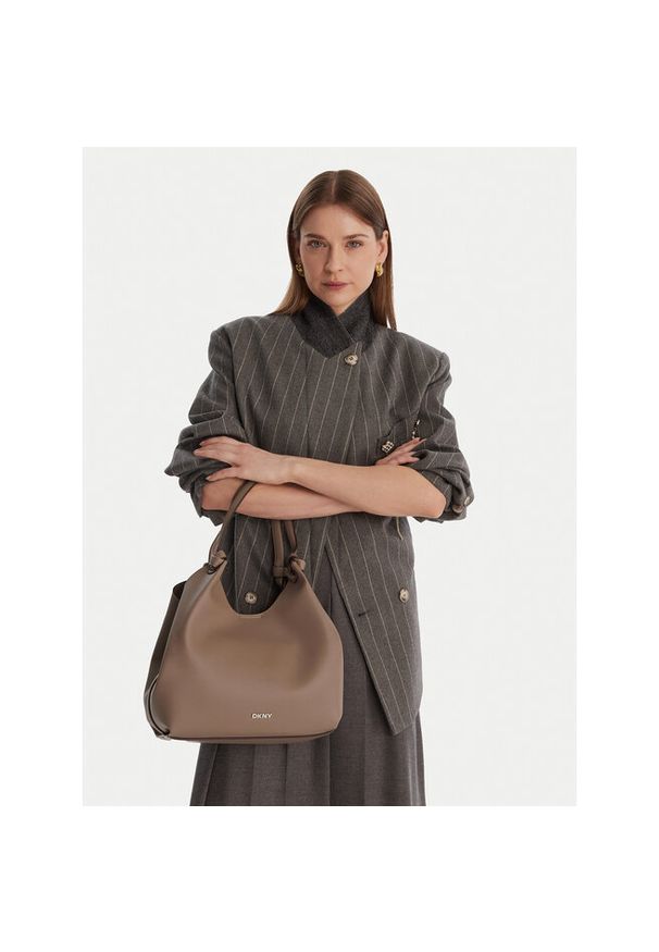 Torebka DKNY. Kolor: beżowy