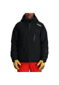 Kurtka narciarska męska Spyder Leader. Kolor: czarny. Materiał: poliester. Sezon: zima. Sport: narciarstwo #1