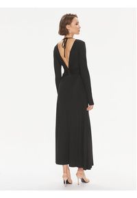 TwinSet - TWINSET Sukienka wieczorowa 241TE2130 Czarny Regular Fit. Kolor: czarny. Materiał: wiskoza. Styl: wizytowy #4