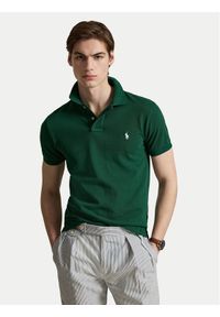 Polo Ralph Lauren Polo 710536856515 Zielony Regular Fit. Typ kołnierza: polo. Kolor: zielony. Materiał: bawełna #1