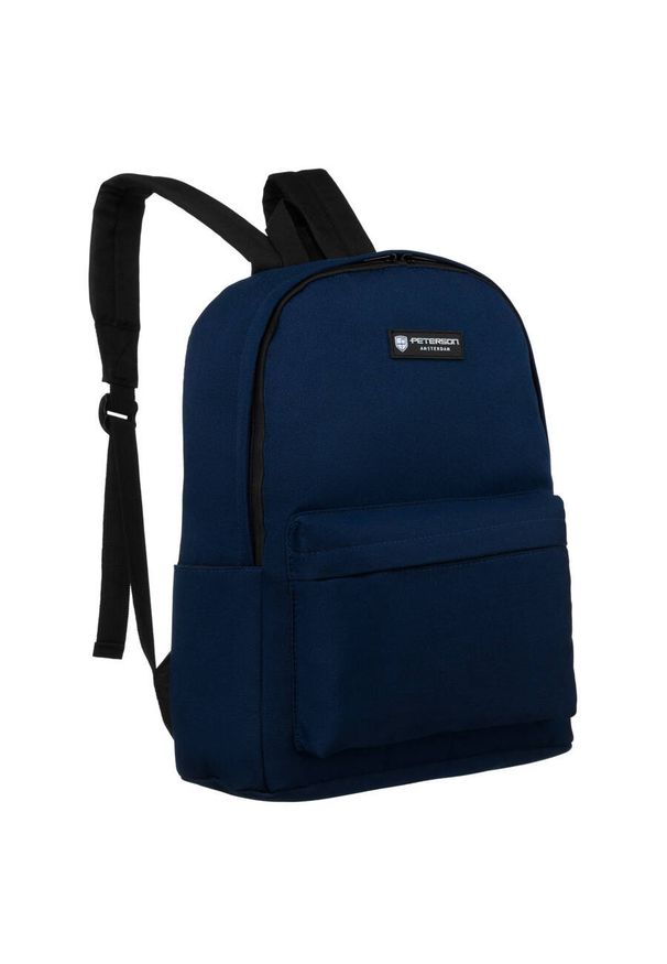 Plecak szkolny Peterson PTN 79904 granatowy. Kolor: niebieski. Materiał: poliester. Styl: sportowy, klasyczny, casual