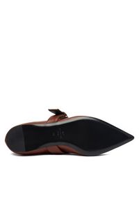 Weekend Max Mara Baleriny 2615521054650 Brązowy. Kolor: brązowy. Materiał: skóra #3