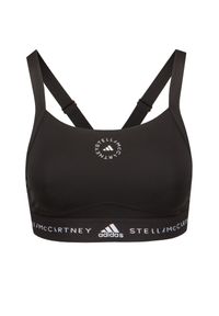 Adidas by Stella McCartney - Stanik sportowy Stella McCartney ASMC TPR BRA. Materiał: materiał, elastan. Długość rękawa: na ramiączkach. Styl: sportowy
