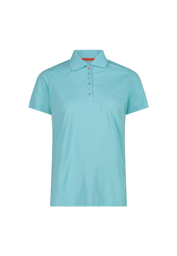 Damska koszulka polo CMP. Typ kołnierza: polo. Kolor: czerwony, niebieski, wielokolorowy