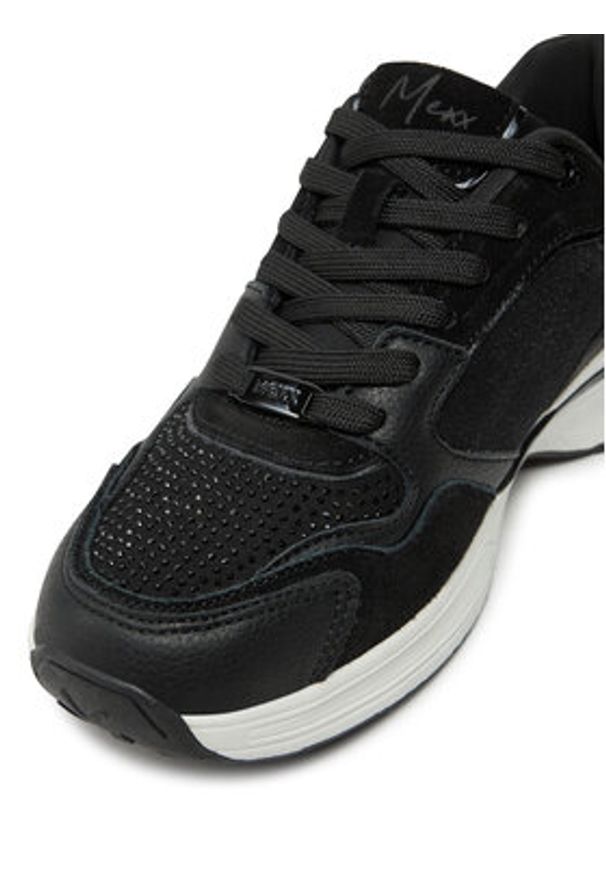 MEXX Sneakersy MI001009543W-01 Czarny. Kolor: czarny. Materiał: skóra