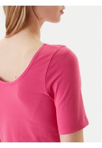 United Colors of Benetton - United Colors Of Benetton T-Shirt 3FJHD109K Różowy Slim Fit. Kolor: różowy. Materiał: bawełna #3