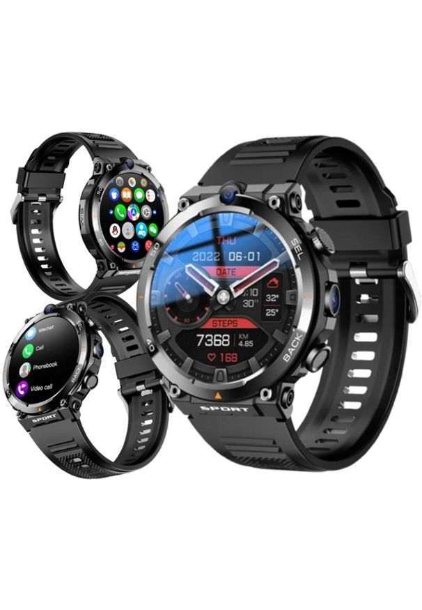 Smartwatch Diaway Smartwatch Zegarek Watch GPS Czarny Amoled Pro Rozmowy Sportowy Menu PL LTE H10. Rodzaj zegarka: smartwatch. Kolor: czarny. Styl: sportowy