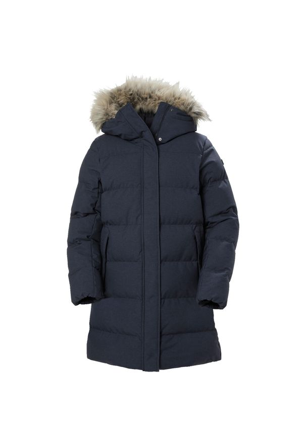 Damska długa kurtka Helly Hansen Blossom. Kolor: niebieski. Długość: długie. Sezon: zima