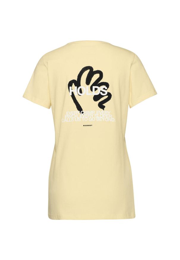 Koszulka bawełniana damska Mammut Massone T-Shirt Hold. Kolor: brązowy. Materiał: bawełna