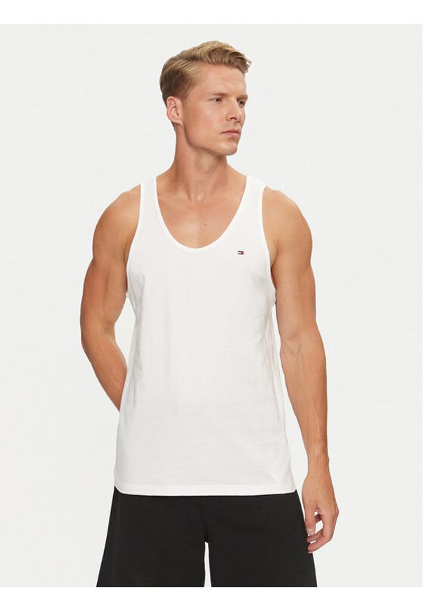 TOMMY HILFIGER - Tommy Hilfiger Komplet 3 tank topów UM0UM03387 Biały Regular Fit. Kolor: biały. Materiał: bawełna