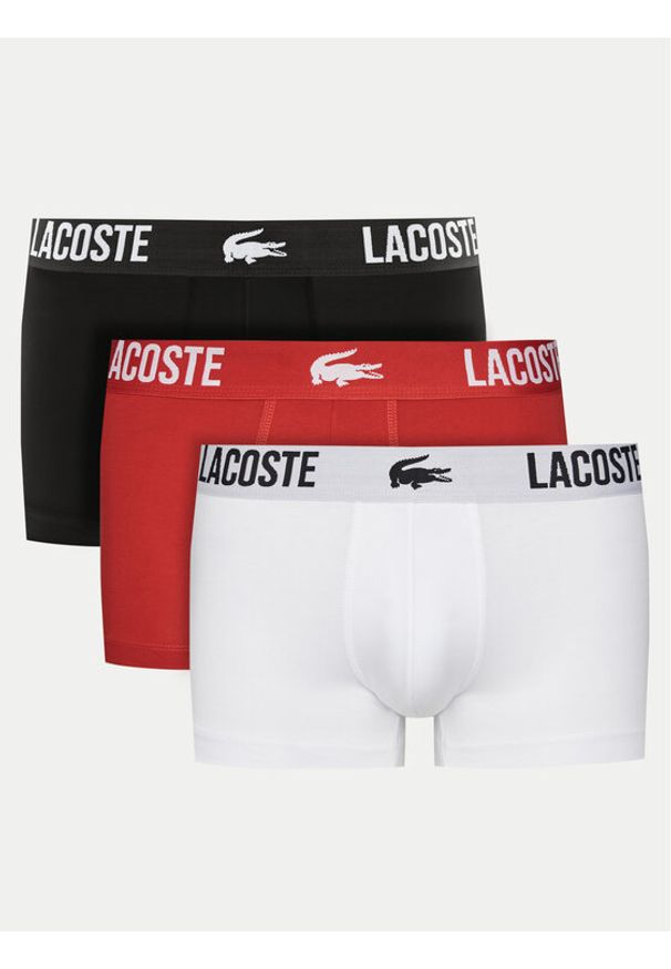 Lacoste Komplet 3 par bokserek 5H2393 Kolorowy. Materiał: bawełna. Wzór: kolorowy