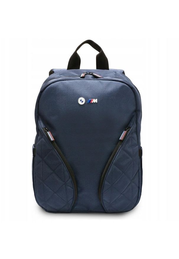 Plecak BMW Plecak Nylon Pockets&Metal Logo 16" granatowy. Kolor: niebieski. Materiał: nylon