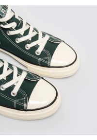 Big-Star - Trampki męskie wysokie zielone SS174291 304. Okazja: na co dzień, na spacer. Wysokość cholewki: przed kolano. Nosek buta: okrągły. Kolor: zielony. Materiał: materiał. Szerokość cholewki: normalna. Styl: casual, elegancki #7