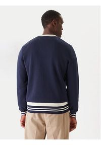 Lacoste Kardigan AH7725 Granatowy Regular Fit. Kolor: niebieski. Materiał: bawełna #3