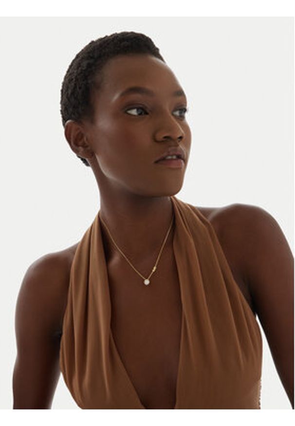 Michael Kors Naszyjnik Pave Halo Necklace MKC1208AN710 Złoty. Materiał: złote. Kolor: złoty