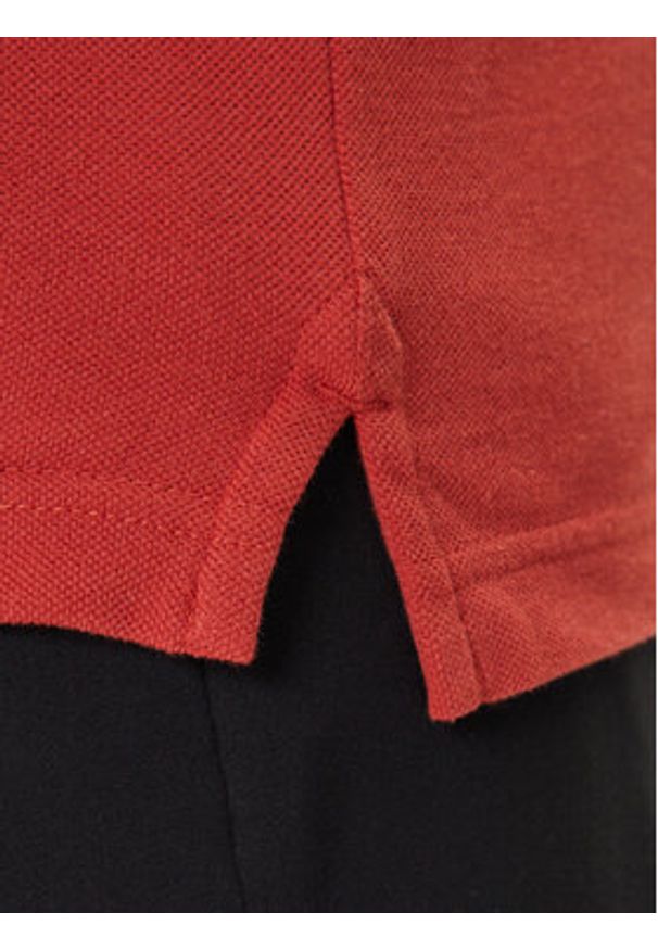 United Colors of Benetton - United Colors Of Benetton Polo 3089J3204 Bordowy Regular Fit. Typ kołnierza: polo. Kolor: czerwony. Materiał: bawełna