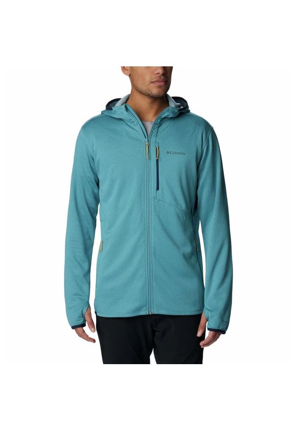 columbia - Bluza techniczna sportowa męska Columbia Park View Fleece Full Zip Hoodie. Kolor: niebieski. Styl: sportowy. Sport: turystyka piesza