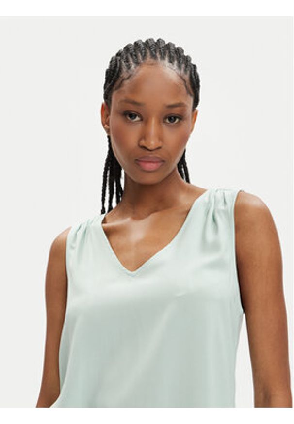 Vero Moda Bluzka Brit 10286648 Zielony Loose Fit. Kolor: zielony. Materiał: wiskoza