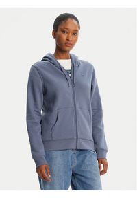 Tommy Jeans Bluza Flag DW0DW19729 Niebieski Regular Fit. Kolor: niebieski. Materiał: bawełna