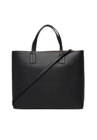 TOMMY HILFIGER - Tommy Hilfiger Torebka Th Icon Satchel AW0AW18122 Czarny. Kolor: czarny. Materiał: skórzane #2