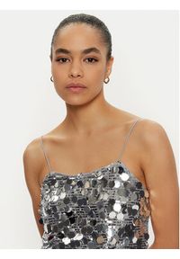 only - ONLY Sukienka koktajlowa Jadel 15332687 Srebrny Regular Fit. Kolor: srebrny. Materiał: syntetyk. Styl: wizytowy #2