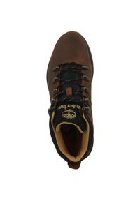 Buty do chodzenia męskie Timberland Euro Sprint Trekker Mid. Wysokość cholewki: za kostkę. Zapięcie: sznurówki. Kolor: brązowy. Materiał: skóra, materiał. Szerokość cholewki: normalna. Sport: turystyka piesza, bieganie