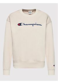 Champion Bluza Crewneck 114922 Beżowy Regular Fit. Kolor: beżowy. Materiał: bawełna #3
