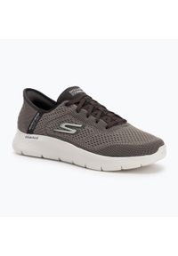skechers - Buty męskie SKECHERS Slip-ins Go Walk Flex New World. Kolor: szary