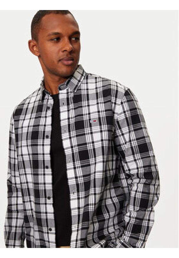 Tommy Jeans Koszula DM0DM19655 Szary Regular Fit. Kolor: szary. Materiał: bawełna