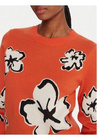 French Connection Sweter 78ZBL Pomarańczowy Regular Fit. Kolor: pomarańczowy. Materiał: syntetyk