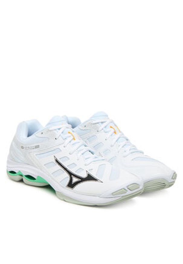 Mizuno Buty halowe Wave Voltage 2 V1GA2460 Biały. Kolor: biały. Materiał: skóra. Model: Mizuno Wave