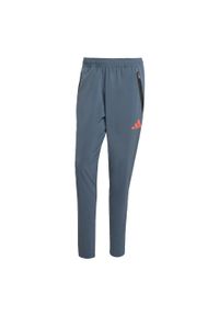 Adidas - FC Bayern Tiro 25 Competition Vis Tech Travel Pants. Kolor: pomarańczowy, wielokolorowy, szary #2