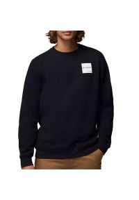 columbia - Bluza męska Columbia Trek Crew 1957933019 - czarne. Kolor: czarny. Materiał: materiał, bawełna, dresówka, poliester. Wzór: aplikacja #1