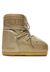 Moon Boot Śniegowce Icon Low Glitter 80D1409440 Złoty. Kolor: złoty. Materiał: skóra